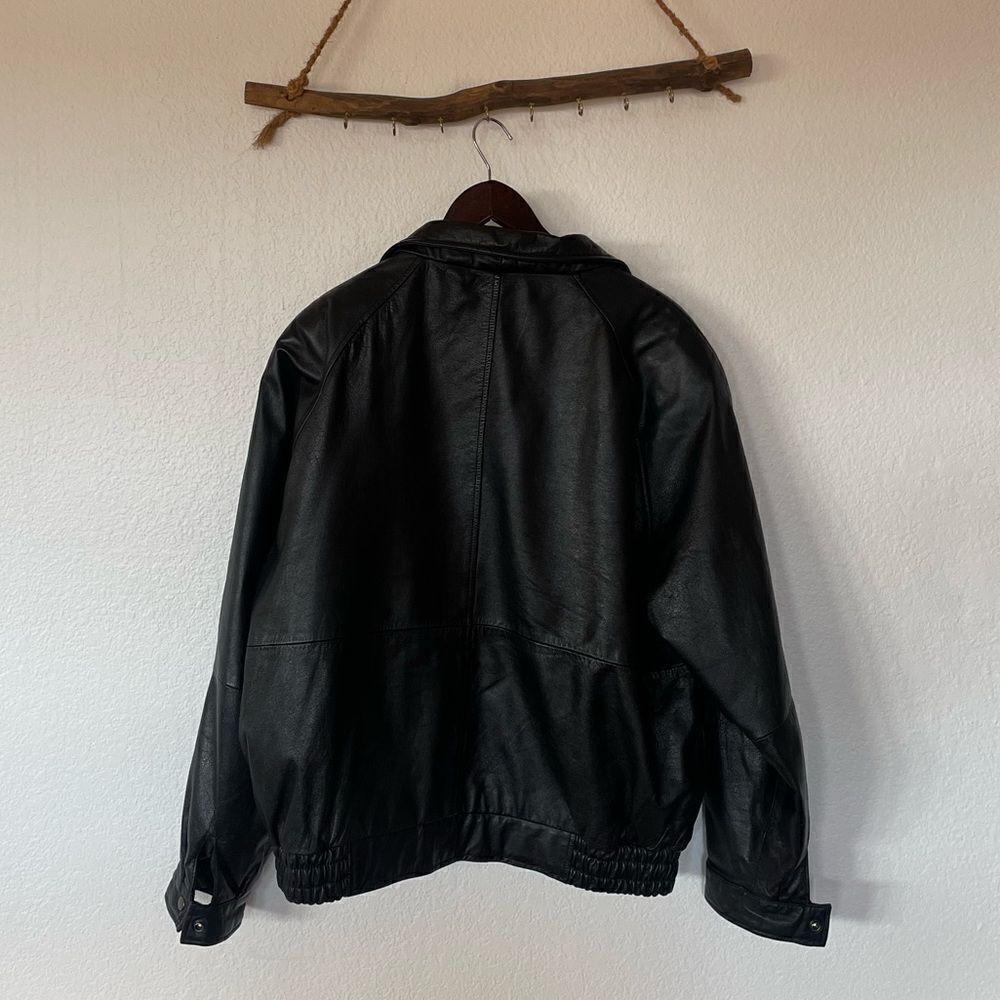 Men’s leather jacket - Picture 2 of 5